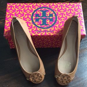 Tory Burch Mini Miller Flat Royal Tan 5.5